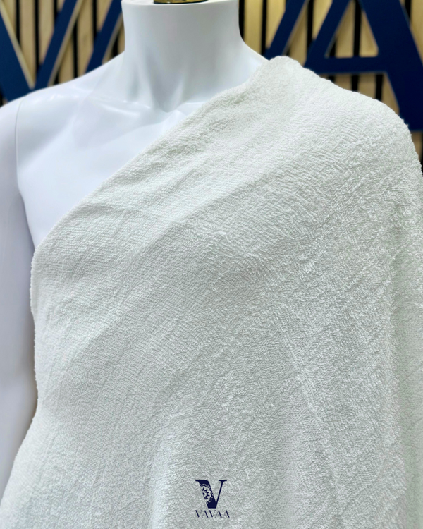 Two-piece white Ihram set for men – 100% cotton towel for Hajj and Umrah

