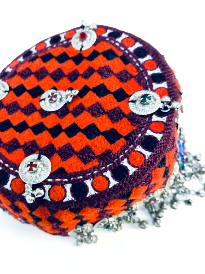 Afghan Kuchi Cap for festivals, weddings, and cultural events authentic tribal design