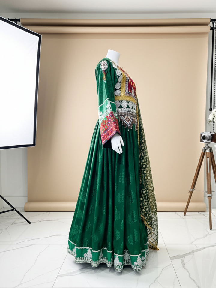 Traditional Afghan Kuchi Dress - Handmade Ethnic Fashion