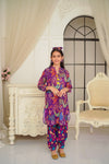 Breathable and soft purple Swiss lawn 2 pc suit for women, ideal for summer wear, available near me at discounted price.