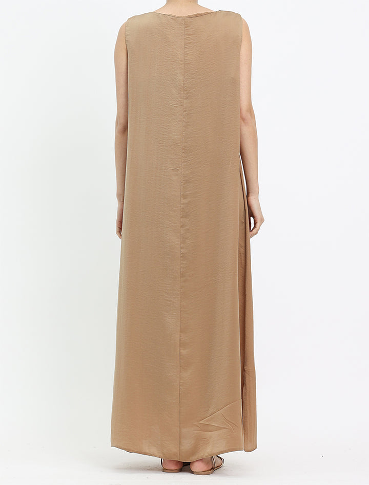 Modest Slip Dress underlayer for abaya near me, butterfly abaya, or kimono, breathable polyester, available at Vavaa UK Outlet.