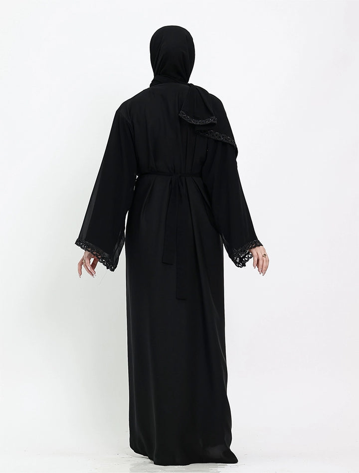 Vavaa UK Outlet black Nadira Abaya, modest Muslim clothing store near me in the UK.
