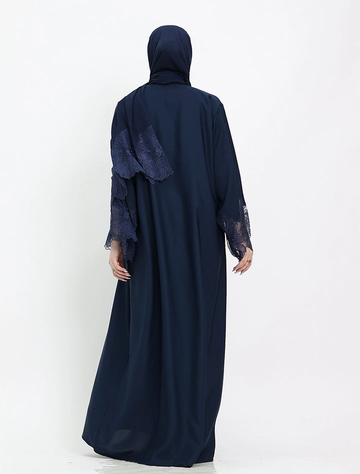 Elegant blue abaya dress for women from the Heyam Abaya collection – a modest and stylish abaya perfect for everyday wear