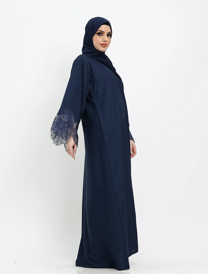 Elegant blue abaya dress for women from the Heyam Abaya collection – a modest and stylish abaya perfect for everyday wear