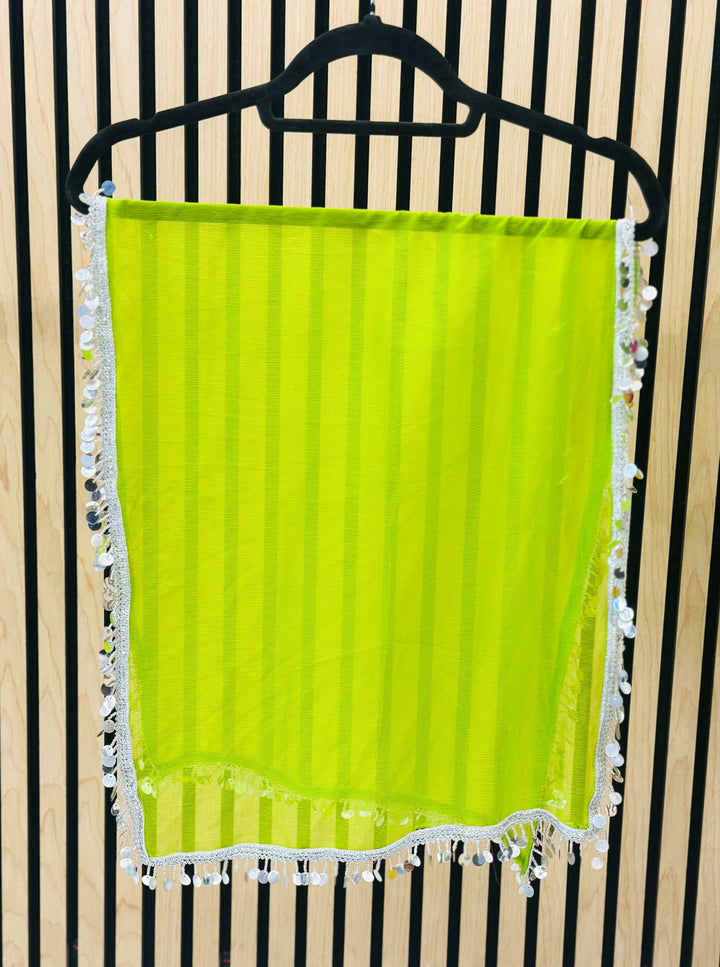 Afghan girls’ ethnic yellow dupatta– perfect for cultural events and festivals

