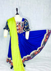 Afghan Kuchi Dress | Embroidered Royal Blue
