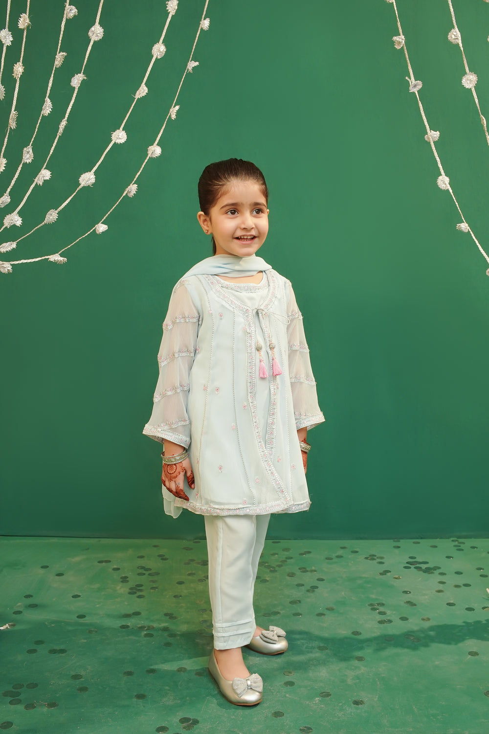 Chiffon Embroidered 3 Pc Suit