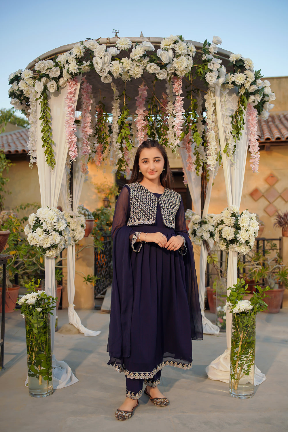 Chiffon Embroidered 3 Pc Suit