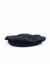 Black pure wool Chitrali handmade Pakol hat for men  shop online at Vavaa outlet in UK near me.