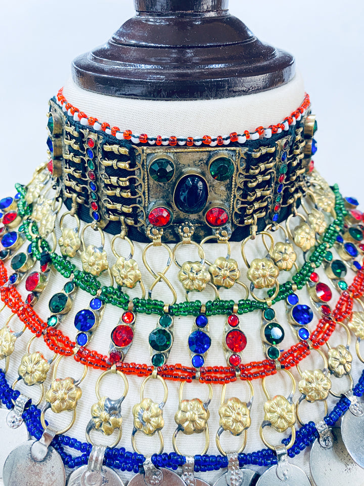 Handmade Afghan jewellery with vibrant colors and unique Kuchi design UK store