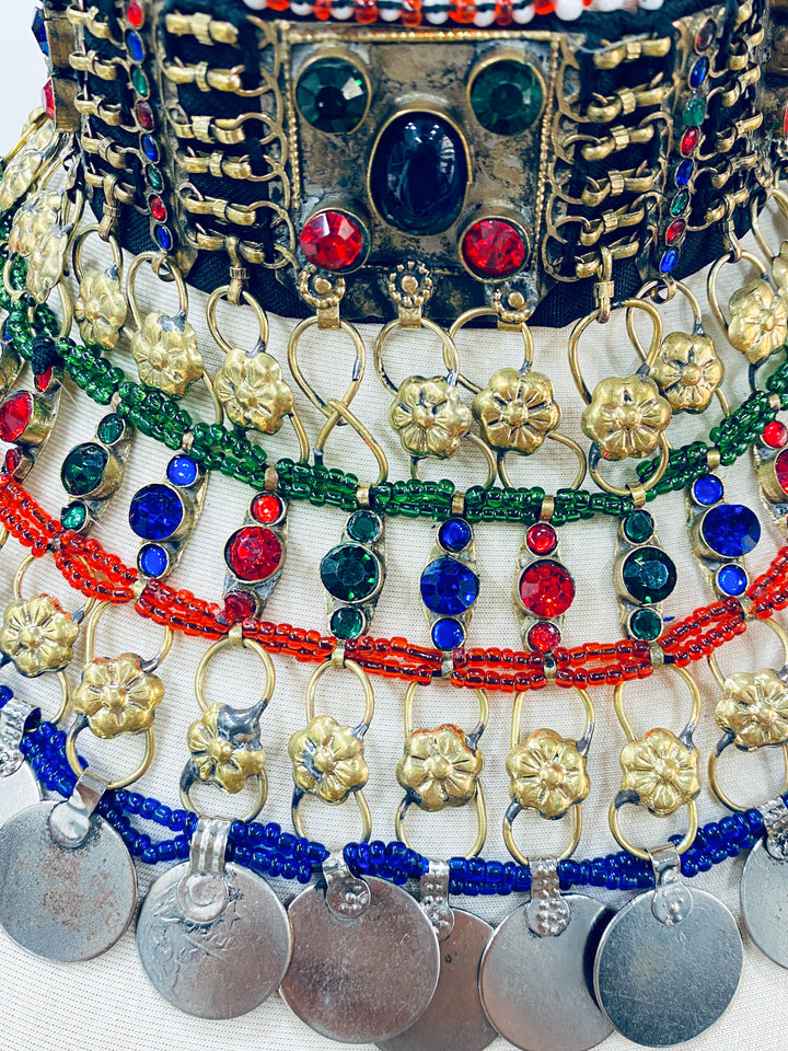 Vintage Afghan necklace and earrings  tribal jewellery handmade in Afghanistan