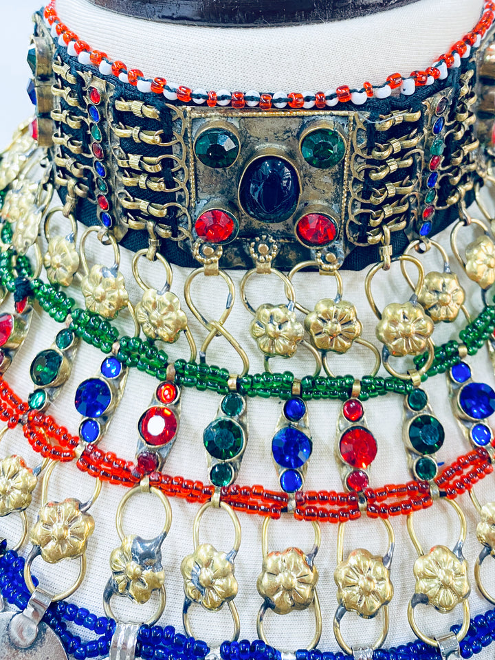 Handmade Afghan tribal jewellery set  bold statement piece from Vavaa London