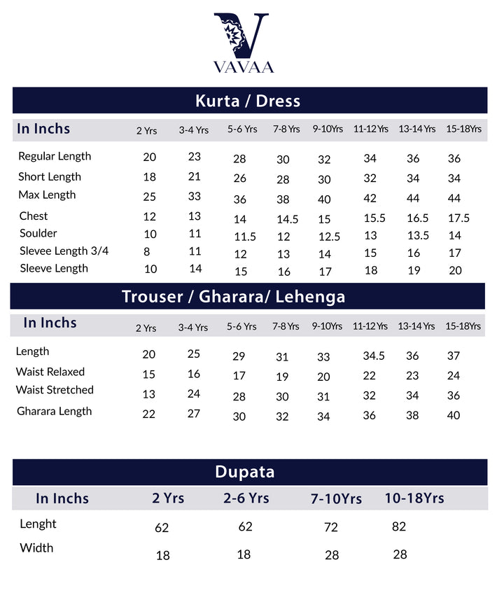 size chart of chiffon dress near me.