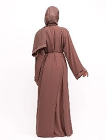 Elegant mocha abaya for women available in the UK, perfect for modest fashion and Islamic wear