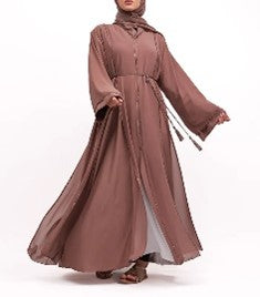 Grey abaya for women by Vavaa near me, modest fashion UK