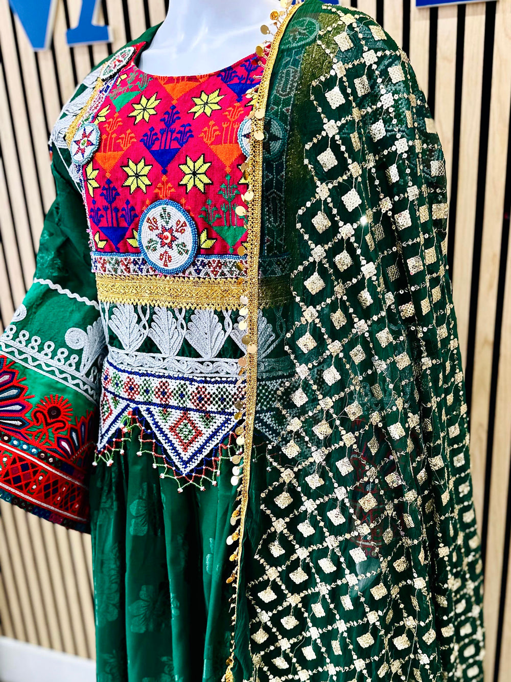 slim fit dress slacks Traditional Afghan Kuchi Dress - Handmade Ethnic Fashion