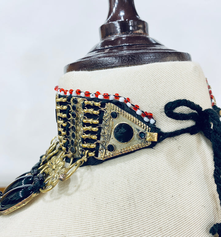 Stylish decorative headband with intricate designs on a mannequin head, premium fashion accessory available at Vavaa outlet near me in UK and you can shop online.