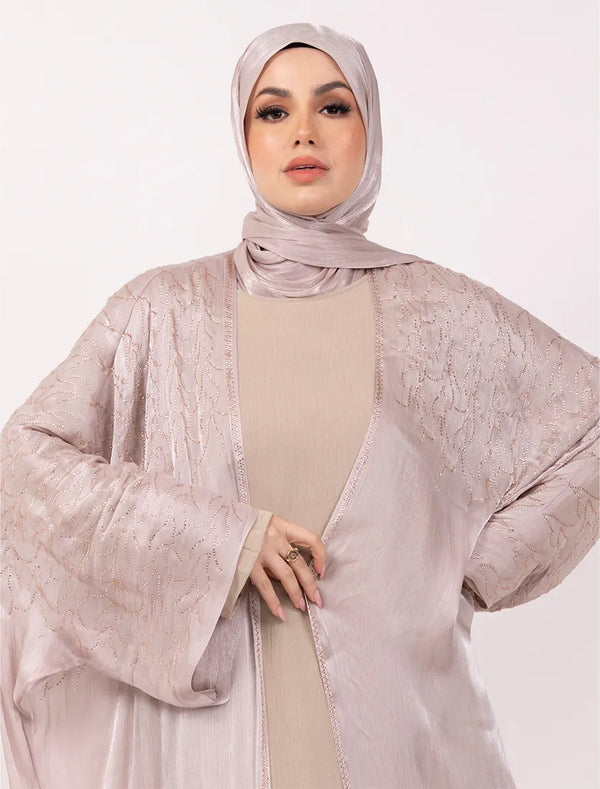 Light beige abaya with hijab near me, shop near me in UK
