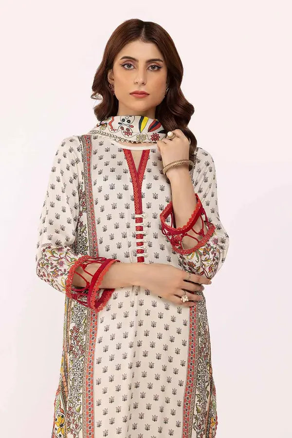 Vibrant Cotail 3 piece printed suit ready-to-wear fashion available at Vavaa outlet UK near me.
