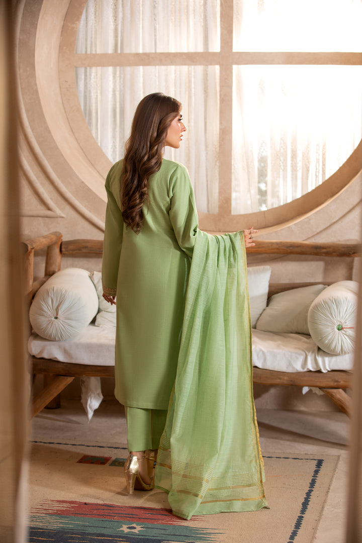 ethnic Kameez Shalwar with chest and sleeve embroidery buy at Vavaa outlet in UK.