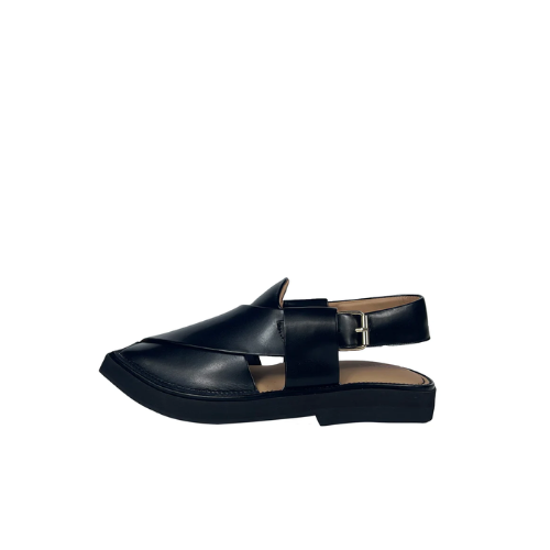 Kaptaan Chappal Black | Vavaa Clothing UK