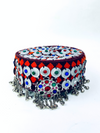 Afghan Traditional Kuchi Cap with colorful embroidery and silver coins – Vavaa UK tribal headwear
