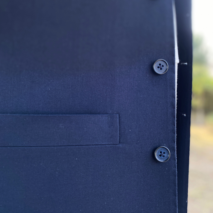 London-based navy blue waistcoat available at an affordable price stylish and comfortable.