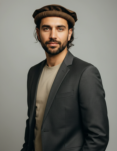 Brown Pure Wool Pakol | Traditional Chitrali Cap | Authentic Afghan Style UK