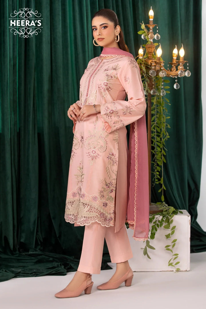 Beautiful 3-piece winter outfit for girls and women shalwar kameez with chiffon dupatta near me available in UK.