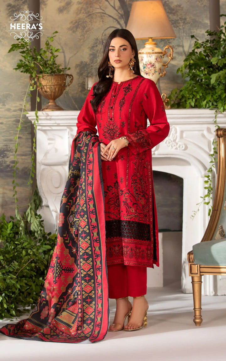 red Kameez Shalwar suit for women with digital print dupatta near me.