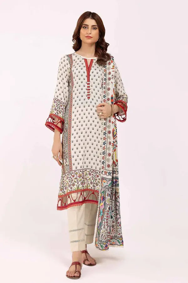 Vibrant Cotail 3 piece printed suit ready-to-wear fashion available at Vavaa outlet UK near me.