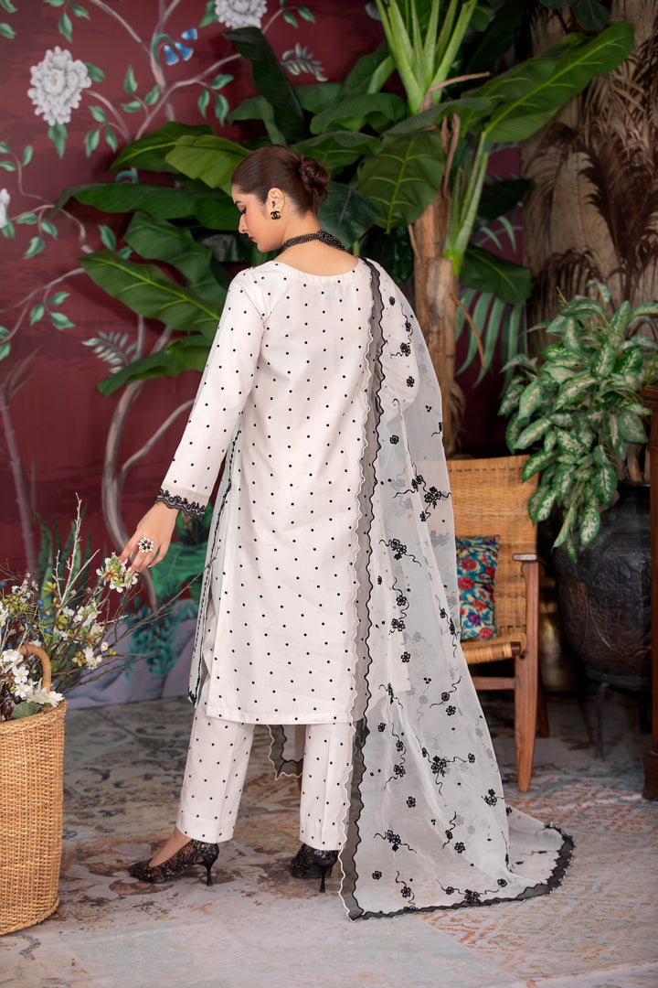 White and silver ethnic dress with dupatta discounted formal wear for women near you.